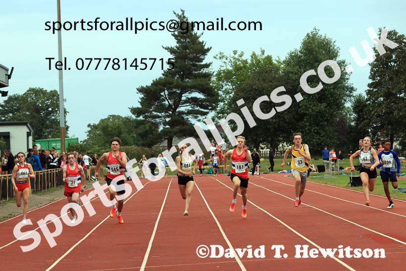 100 metres, 2025 NEGP No 5 Monkton, Wednesday, July 23rd. Photo: David T. Hewitson/Sports for All Pics